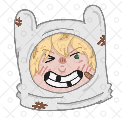 Finn The Human [Adventure Time] Sticker Chibi